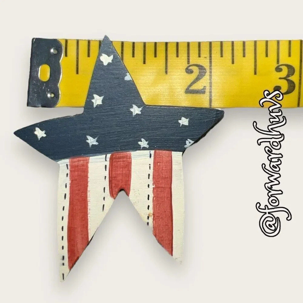 Bundle 3 for $15 American Flag Brooch and Star-Shaped Brooches